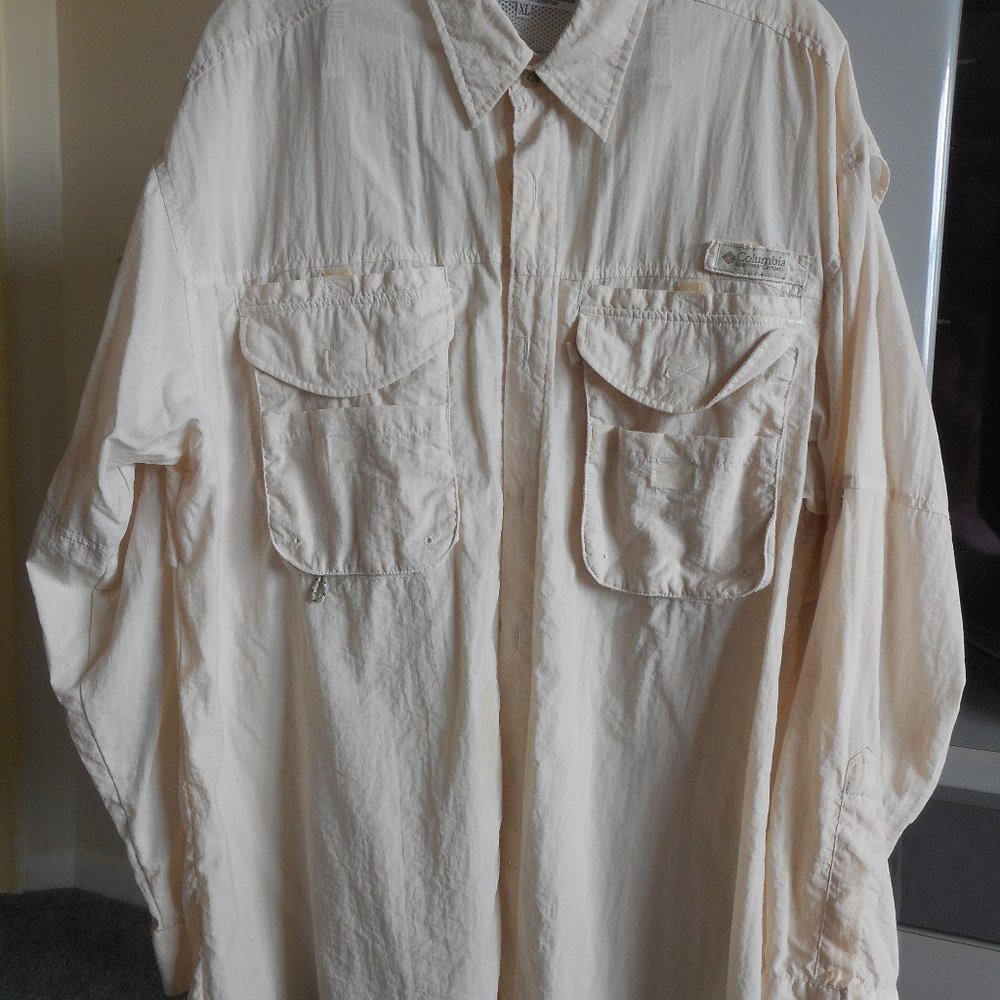 Men's COLUMBIA Long Sleeve Tropic Shirt  XLarge   (Performance Fishing Gear)